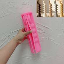 Khuôn nến hình trụ trăng khuyết trang trí Ramadan, khuôn nến hình trụ không đều bằng sáp đậu nành, khuôn silicon hình trụ điêu khắc, chúc mừng Eid Mubarak. - Hồng - Xem 15