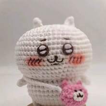 1pc Handmade Anime Characters Cute Doll DIY Material Pack Homemade Hook Weaving Gift For Friends Random Style, New Year's Gift, Valentine's Day Gift, Easter Gift - Multicolor - View 2