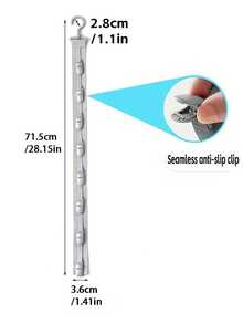 1 Set 8 Clip Baseball Cap Organizer - Grey And Black Wall Mount/Closet Hanging Cap Holder, Holds 8 Hats, Durable High-Quality Clamp Cap Storage Solution, Wardrobe Accessory And Practical Decor For Cap Collectors And Fashion Enthusiasts - Multicolor - View 7