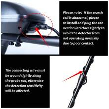 YOUFUNIQUE High-Sensitivity Metal Detector Outdoor Treasure Hunting Gold & Silver Coin Detector Retractable Waterproof Search Coil Product Details - Màu vàng - Xem 6