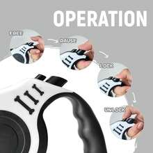 5米可伸缩骨头形狗/猫牵引绳，防爆户外牵引绳 - 彩色 - 查看 1