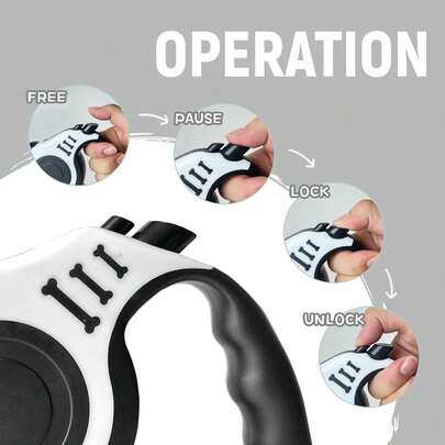 5米可伸缩骨头形狗/猫牵引绳，防爆户外牵引绳