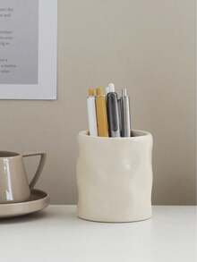 Cute Pen Holder, Creative Desktop Pen Organizer Box, Pencil And Stationery Storage Container, Fashionable Desktop Accessory Organizer, Classroom Storage Tool, Back To School Supplies, Home Office Desk Decor, Multi-Function Pen Holder Stand