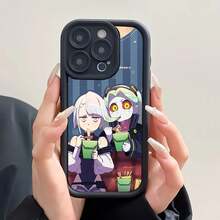 Étui de téléphone en silicone doux Rebecca Cyberpunk Edgerunners Sky Eye Stairs compatible avec Apple 12 13 Mini 11 14 15 16 Pro Max 7 8 Plus, Housse compatible avec 17 Pro Case, 17 Pro Max Case, 17 Case, 16 Pro Case - Blanc 04 - Voir 11