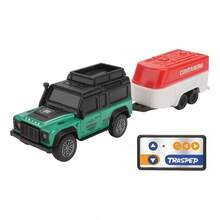 TendenciaMini Coche Rc 1/64 Metálico Con Remolque Recargable Led NegroCalidad premium - Verde musgo - Ver 11