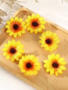 6 pièces Pinces à cheveux Marguerite, Pinces à cheveux Fleur de Marguerite Blanche, Fleur de Tournesol Vintage avec Pinces Alligator pour Cheveux pour Femmes, Accessoires de Cheveux pour Mariées, Pinces Griffes, Barrettes à Cheveux, Accessoires de Tête - Multicolore - Voir 7