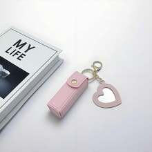 Customized Text LOGO Personalized Lipstick Pouch With Mirror Lipstick Box, Custom Name Lipstick Storage Pouch, Valentine's Day Gift, Bridesmaid Gift, Christmas Gift, Lipstick Pouch Keychain Lipstick Pouch Lipstick Storage Pouch Keychain, Bridesmaid Gift, Engagement Gift