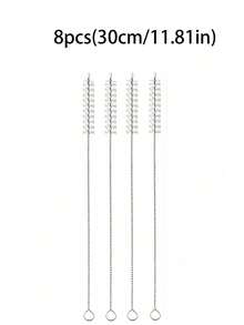 8 件/12 件装彩色吸管清洁刷（20 厘米/7.87 英寸/30 厘米/11.81 英寸），适用于 40/30/20 盎司杯子，10 毫米直径管刷，用于清洁水瓶和吸管，适合户外和露营使用。 - 彩色 - 查看 29