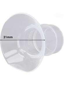 6 Piezas de Inserciones de Brida, Kit de Inserción de Brida de Extractor de Leche Portátil de Silicona de 13/15/17/19/21 mm para la Mayoría de Las Bombas de 24 mm, Elementos (21MM),37430096 - Azul Marino - Ver 2