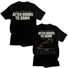 TheWeeknd After Hours Til Dawn Graphic T Shirt TheWeeknd 2026 Stadium Tour T-Shirts Men Women Fashion Hip Hop Vintage Cotton Tee - Black - View 12