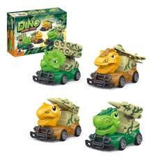 TendenciaJuguetes De Dinosaurios Coche Para Niños  4pcsCalidad premium - Coche de bomberos de dinosaurio - Ver 1