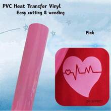 1 Roll, PVC Heat Transfer Vinyl Material, Size 30.5x60cm/30.5x102cm, Iron-On DIY, Suitable For T-Shirts, Easy To Cut And Smooth Surface, Embroidery Patch Iron-On Heat Transfer Patch, Applicable For Jackets, Clothing, Backpacks, Jeans, T-Shirts, Etc. - Multicolor - View 133