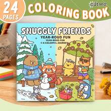 GDTME Carte de desen pentru copii CU MODELE CONFORTABILE: Modele îndrăznețe și ușoare pentru adulți. Carte de desen drăguță. Cadoul perfect pentru Ramadan, Ziua Îndrăgostiților, petrecerea de Crăciun, Halloween și ziua de naștere - Scene de colorat drăguțe pentru ameliorarea stresului: Potrivită pentru prietenii cărora le place să coloreze și pentru întoarcerea la școală (colorat în spațiu confortabil). - Multicolor - Vizualizare 9