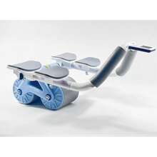 2-Wheel And 4-Elbow Ab Rolls, Abdominal Wheel Crunch Device, A High - Efficiency Abdominal Tightening Training Artifact For Body Shaping And Fat Loss. Push - Up Auxiliary Training Tool. Easy To Install, Sports Accessory And Exercise Equipment. Suitable For Home Workouts, Office Exercises, Gym Training, And Can Be Carried During Travel. - Blue - View 7
