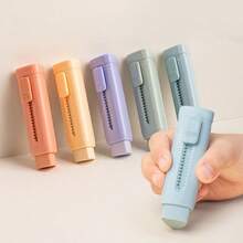 1 pièce Gomme rétractable colorée, gomme à résidu et tache minimaux - Multicolore - Voir 1