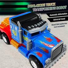 Transforming Truck Robot Toy Model With Lights And Music, A Cool And Intelligent Toy Suitable As Birthday Gift For 3, 4, 5, 6 Year Old Boys - Transformer Tractor Unit - View 6