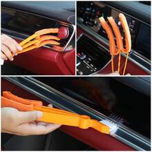 Car Cleaning Tool - Air Vent Brush, Blinds & Keyboard Crevice Cleaning Brush, Dual-Ended Duster