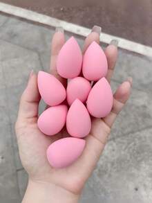 100pcs Makeup Sponges, Soft Skin-Friendly Fit Sponge Blenders For Liquid, Cream, Powder, Foundation, Concealer And Loose Powder Application - Pink - View 5