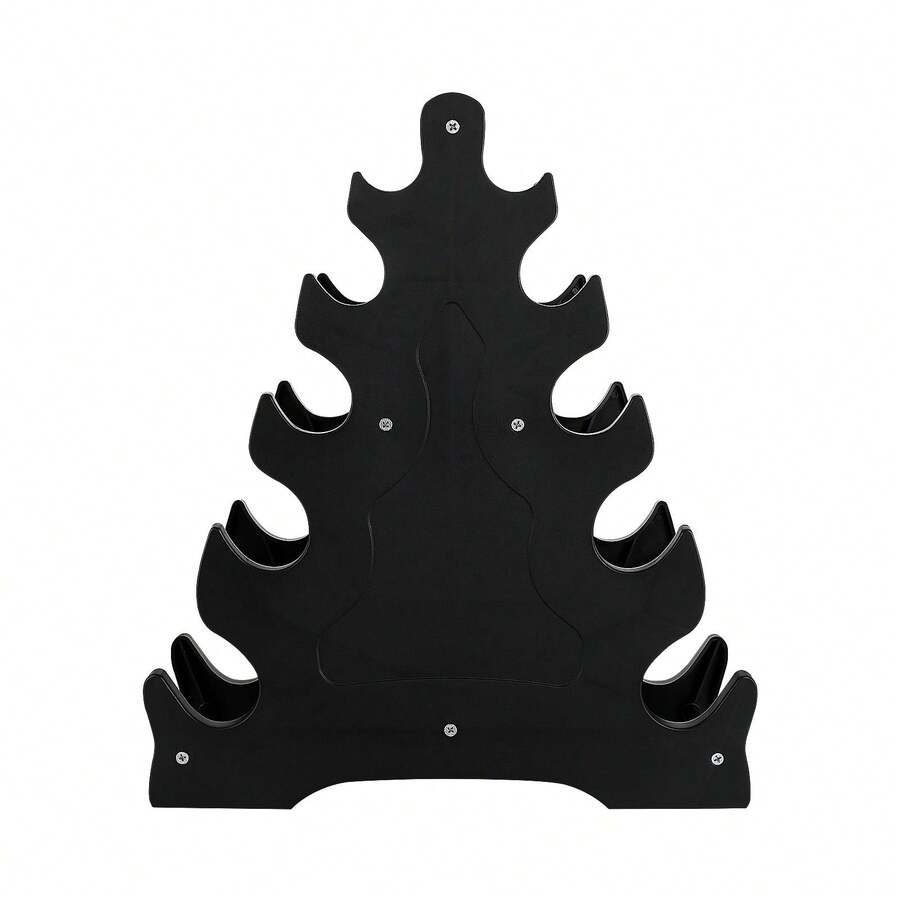Dumbbell Storage Rack Tree Leaf Design Dumbbell Holder 5-Tier Weight Lifting Dumbbell Storage Stand - Black - View 1