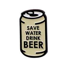 "SAVE WATER DRINK BEER"Enamel Pin Brooch Pines Lapel Pins Badge On Backpack Clothing Accessories Jewelry Gifts - NR12307 - View 1