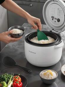 1pc Non-Stick Heat-Resistant Silicone Rice Spoon - Ergonomic One-Piece Design, Durable, Easy To Clean, Suitable For Rice, Salad, Mashed Potatoes, Etc. - Multicolor - View 6