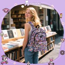 Official Tokidoki Unicorno Backpack With Keychain For Women Men, Cartoon Large Capacity Travel Laptop Book Bag Casual Daypack Shoulder Bag - 薰衣草色 - 查看 6