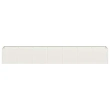Planter White 280x40x40 Cm Cold-Rolled Steel - أبيض - مشاهدة 5