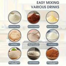 电动咖啡杯，带LED温度显示 - 一键操作，采用304不锈钢材质，适用于搅拌咖啡、牛奶、茶以及咖啡牛奶混合物，是办公室、家庭和户外旅行的理想之选 - 咖啡杯搅拌器，咖啡混合器 - 圣诞节和万圣节的完美礼物