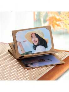 DIY Hanging Photo Album, Wall Decor Photo Album, 5/6 Inch Universal DIY Photo Collection, One-Piece Paper Display Frame Album, Photo Postcard Album, Can Be Used As Birthday Gift, Graduation Gift, Back To School Gift, Life Record, Christmas, Wedding Guest Book And Anniversary (Comes With Rope + Random Color Tassel) - Multicolor - View 12