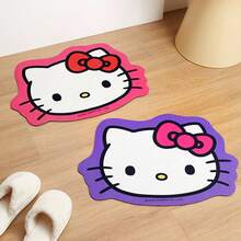 Miniso 名创优品 X 三丽鸥 Hello Kitty 毛绒防滑门垫，多色家居装饰 - 紫色 - 查看 1