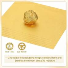 Gold Foil Chocolate Bar Packaging - Thick Paper Packaging, Reusable And Stackable, Suitable For Homemade Candies, Chocolate Bars, Gift Packaging, Candy Bar Supplies, And Chocolate Packaging For Parties, Gifts, Birthdays And Holidays. - Multicolor - View 10