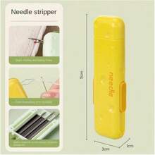 1 pieza Kit de costura 3 en 1 con enhebrador, descosedor y cortador de hilo retráctil, incluye enhebrador, descosedor, caja de agujas magnética, diseñado para costura a mano y otras necesidades de costura - Multicolor - Ver 8
