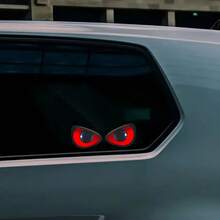 Eye-Catching Evil Eye Creative Sticker - Personalized Design, Waterproof And UV-Resistant Adhesive, Universal For Car, Laptop, Phone And More - A - View 2