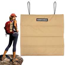 Khaki Outdoor Multifunctional Mat - Waterproof And Insulating Foldable Mat For Camping, Picnics, Hiking And The Beach, Portable Seat Cushion And Garden Mat