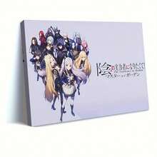 SHENGONG The Eminence In Shadow Anime Poster - Canvas Wall Art Poster With Wrapped Frame, Ready-To-Hang Anime Decor Featuring Characters, Perfect For Living Room, Bedroom, Office - Ideal Gift For Anime Fans Frame Canvas - trắng - Xem 2