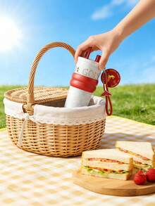 1pc 316 Stainless Steel Insulated Tumbler - Premium Gift Set | Double Wall Insulation, Wide Mouth Design, Non-Slip Straw Lid | Noise Dampening Pad | Ideal Tumbler For Coffee, Tea And Water - Multicolor - View 8