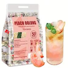 Premium Peach Oolong Tea Bags - Suitable Hot Or Cold Brew, Peach,, Oolong Tea 6.17oz (3.5g X 50 Bags) Natural Fruit And Floral Blend, Healthy And Nourishing Sweetness, Individually Packaged Freshness, Afternoon Tea - 3.5gx50bags - View 1