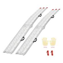 Aluminum Ramps, 1500 Lbs, 2Pcs Heavy-Duty Ramps With Wider Ramp Surface, Universal Stable Loading Ramp With Handles, Fit For ATV, UTV, Motorcycle, Electric Bicycle, Etc. - 1500 Lbs - View 8