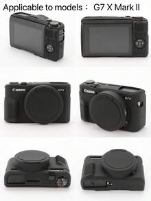 Canon G7 X Mark II Digital Camera Protective Case, Camera Silicone Case, Canon Camera Bag, Camera Accessories, Camera Pouch - Multicolor - View 2