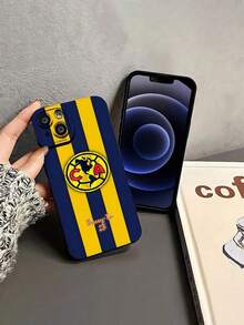 Funda para teléfono con el símbolo del America Football Club, compatible con fundas ,  17,  16 Pro Max,  15 Pro Max,  13 y  12. Fabricada en TPU, ofrece protección contra golpes y caídas. Un regalo perfecto para fans, familiares, amigos y seres queridos en cualquier ocasión. - Color mixto LB9 - Ver 3