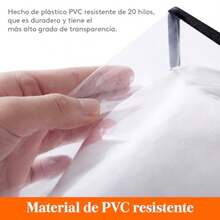 XGTLifewit 3 Piezas Bs para Guardar Ropa Tranrentes 60L Bs Almacenaje Ropa Pble de PVC Cajas Almacenaje con Asas Organizador Arma Para Mantas Ropa etes Muza Li - Transparente - Ver 2