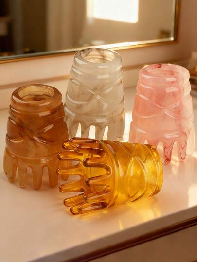 1pc Head Massage Comb, Portable Scalp Massage Brush With Ergonomic Round Barrel Design, Wide Teeth For Hair Detangling And Muscle Relaxation