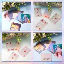 20pcs A4 Size Holographic Stickers, Transparent Vinyl Self-Adhesive Waterproof Rainbow Holographic Laminated Film, 4 Mixed Styles - Non-Printable - Transparent - View 5