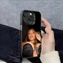Funda de Teléfono Cool Girl I-Ice Spice para 17,16,15,14,13,12,11,Pro,Max,Plus,E, Cubierta Negra IMD - z7 - Ver 4