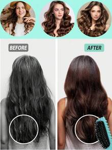 Hair brushes-EU+UK 2026 Curling Hair Brush, With Bristles And Special Design - Reduces Pulling And Separation, Creates Curly Hairstyles For Both Men And Women, An Essential Hair Styling Tool For Salon, Beauty, Travel, Back To School And Vacation - Multicolor - View 5