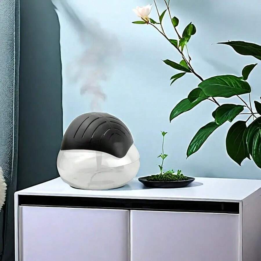 3-In-1 Air Purifier Humidifier, Desktop Air Cleaner With LED Night Light, Compact Air Humidifier For Bedroom, Home, Office & Living Room
