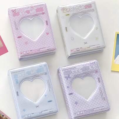 Portafoto lindo de PVC, álbum de tarjetas de fans de ídolos, libro de almacenamiento de tarjetas, funda para tarjetas de crédito/ID para mujeres, niñas, mamás, compañeras de cuarto, familia, amigos, bolsa de almacenamiento de marcos de fotos, portador de tarjetas, clip de fotos instantáneas, regalo de almacenamiento de tarjetas de identificación, cumpleaños, graduación