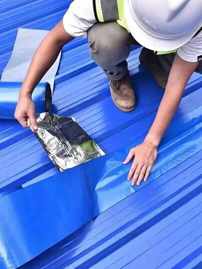 100-500cm Cinta impermeable para techo, adecuada para prevención de fugas en techos, reparación de grietas, prevención de fugas en tuberías, prevención de fugas en paredes, cinta nano y prevención y reparación de fugas en tejas asfálticas (retardante de llama, material refrigerante)