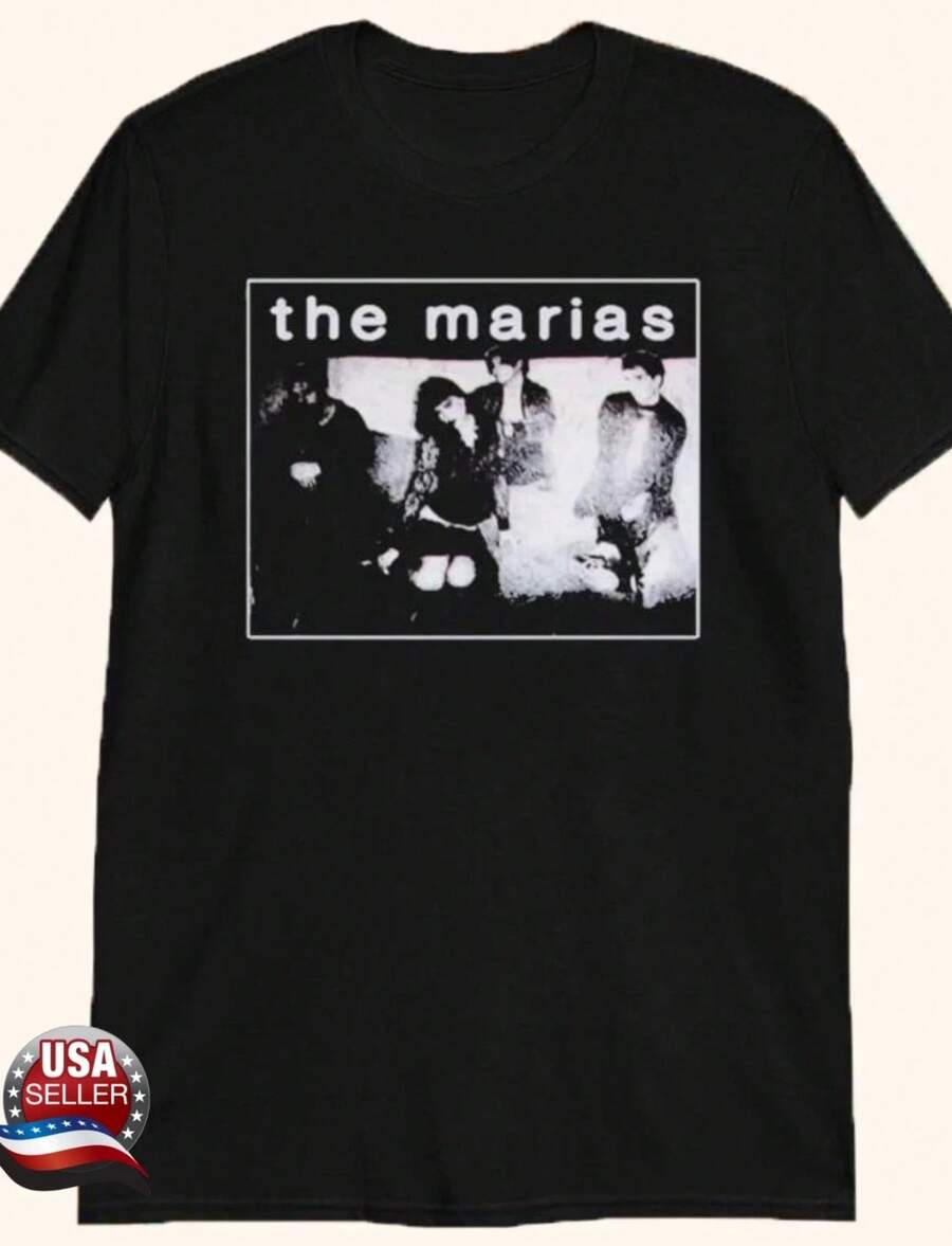 The Maras Band THe Marias On Tour T Shirt Reprint Full Size S-5XL - Black - View 1