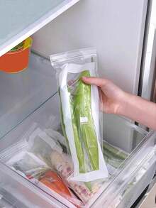 Food Storage Freezer Bag, Long Strip Moisture-Proof Seal Bag, Thickened Double-Grip Sealing Bag With Closure